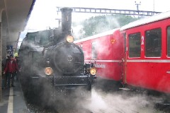 RhB (Rhätische Bahn), St. Mortiz, 10. July 2004